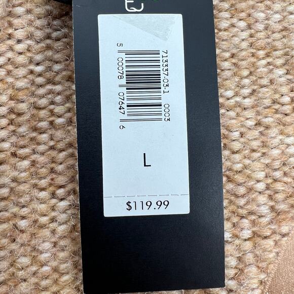 Banana Republic Womens Open Front Hoodie Cardigan Sweater NWT Size L Tan - Picture 9 of 10